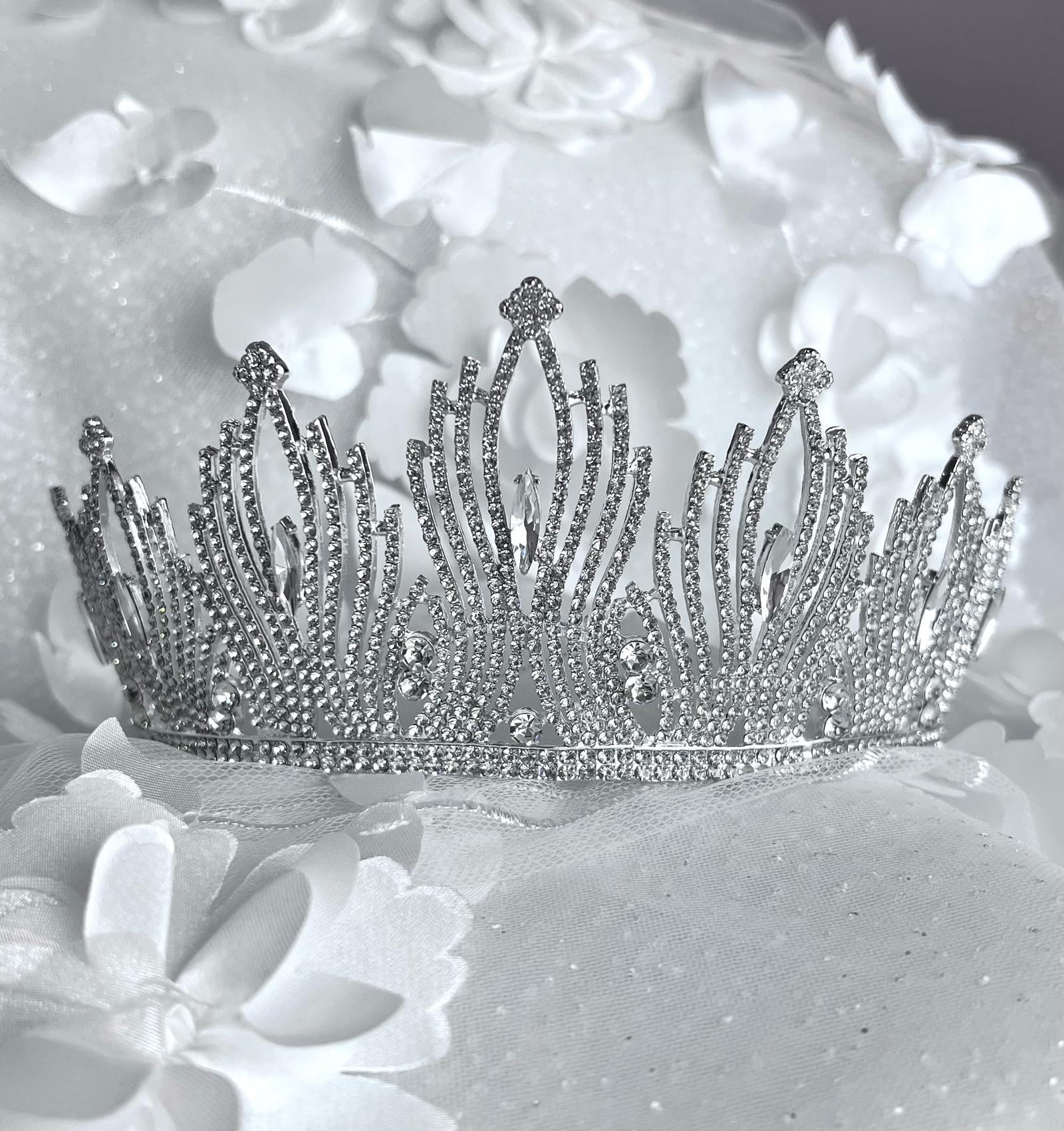 Vintage Silver Crystal Crown
