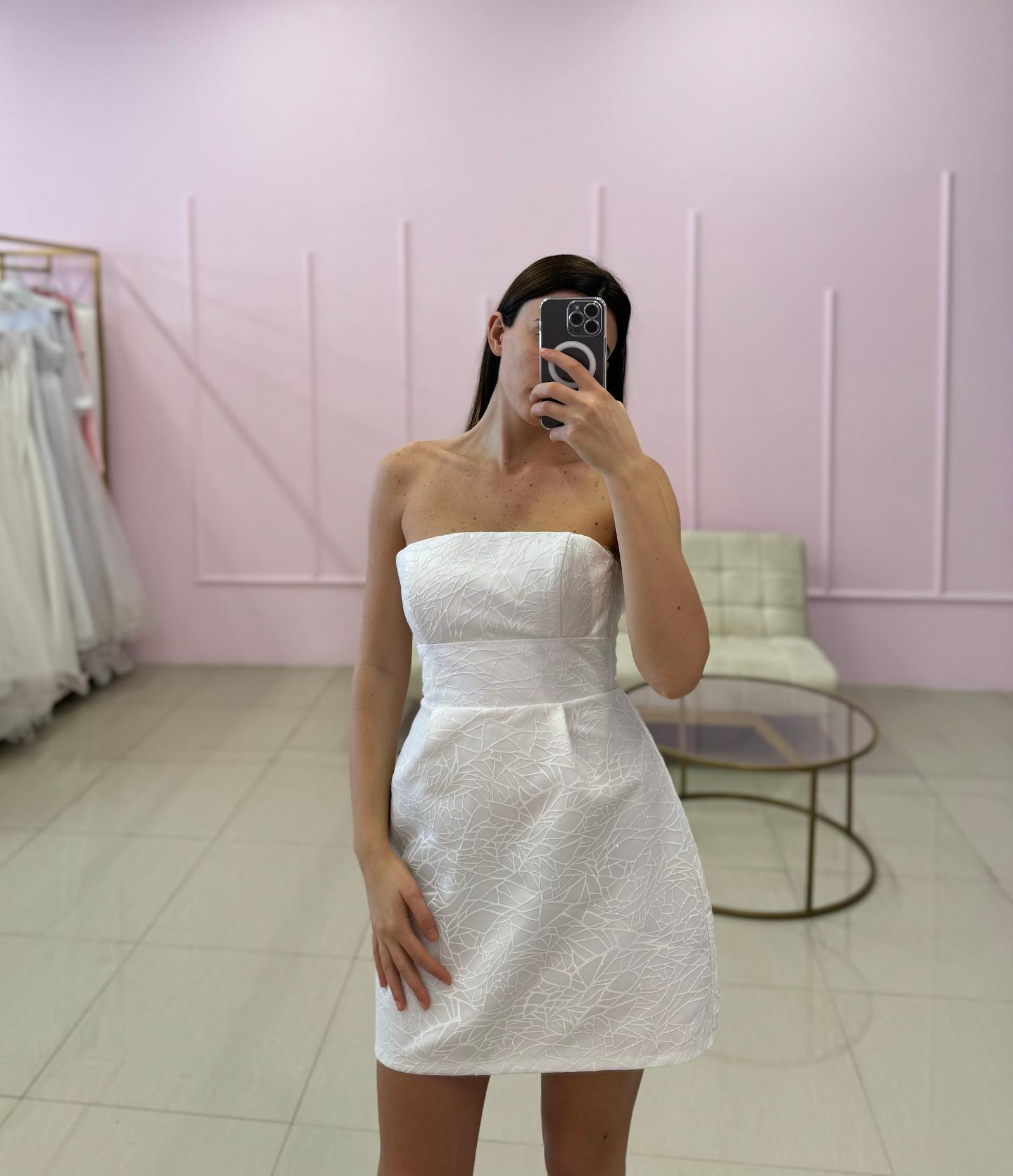 Chic Strapless Statement Mini Dress