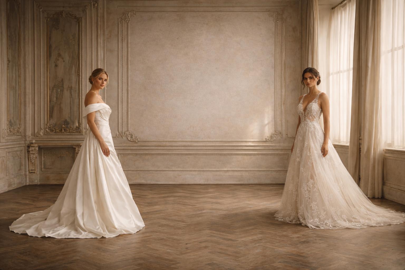 Bride in a couture gown