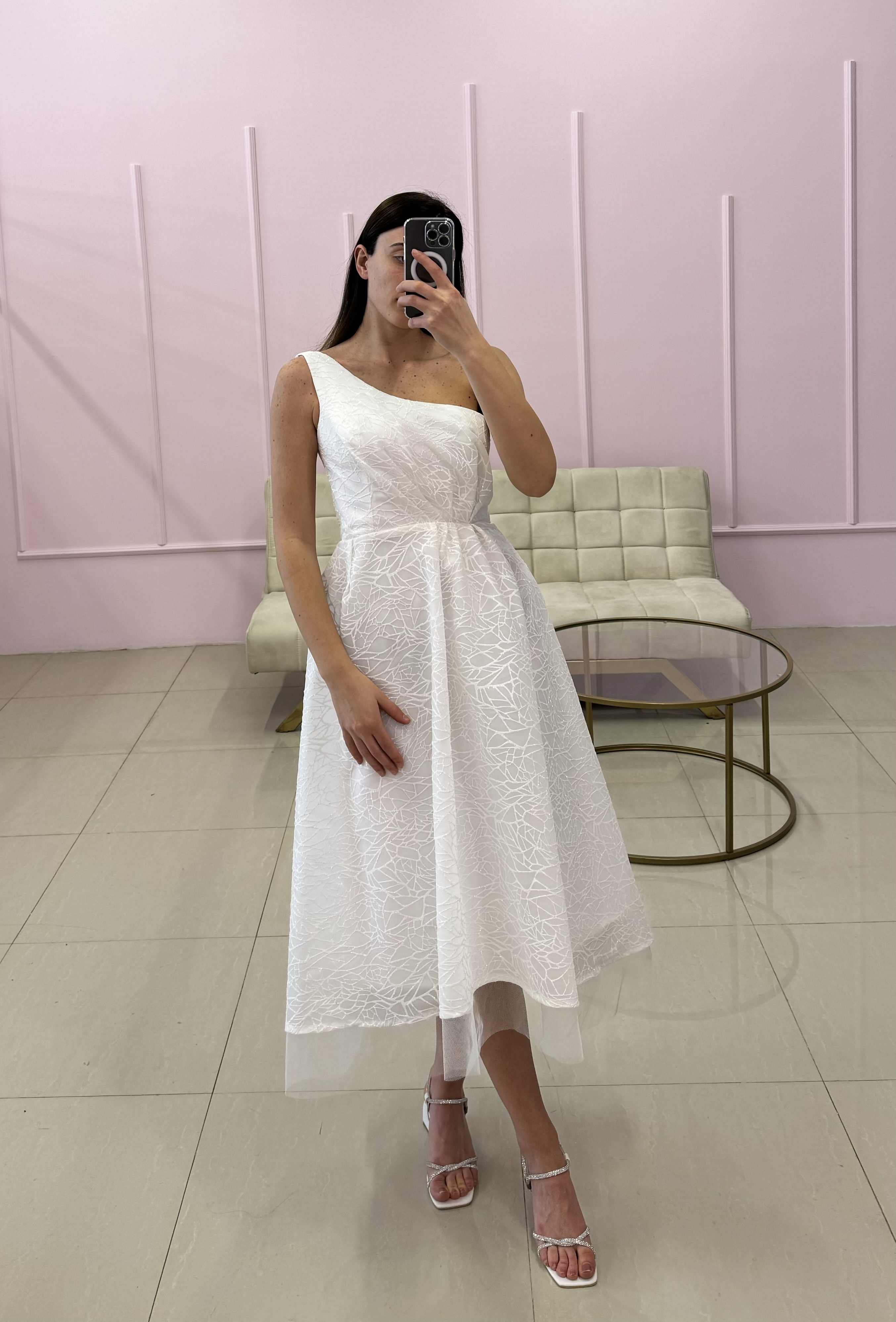 Elegant Textured Designer Dress
