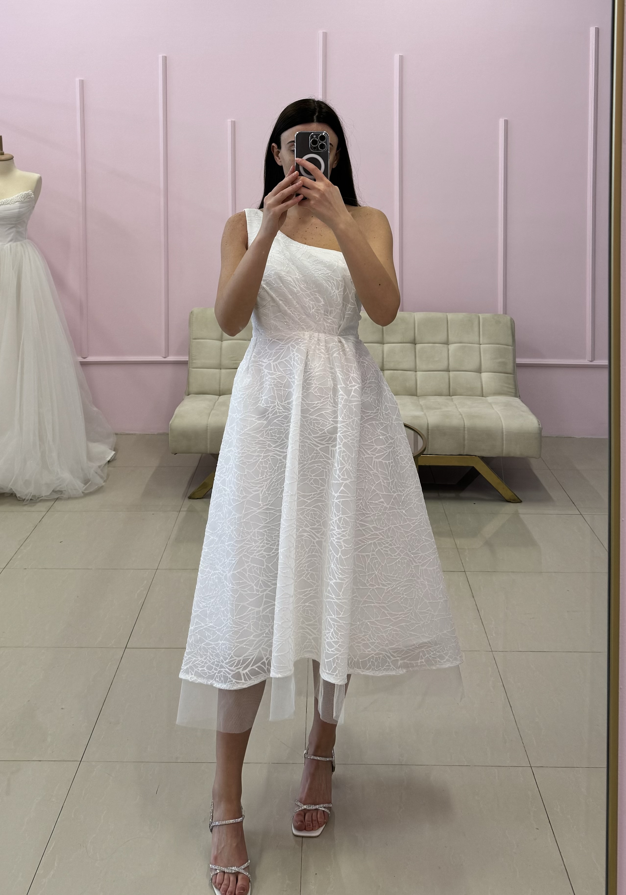 Elegant Textured Designer Dress