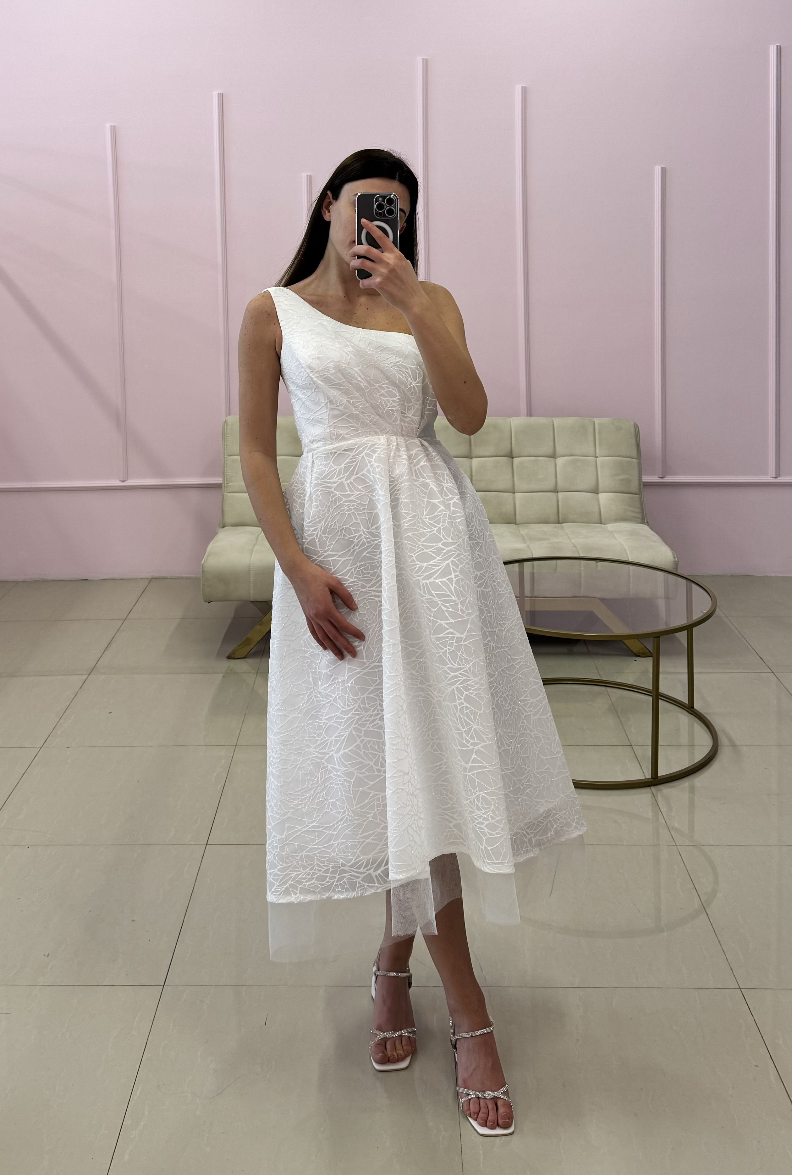 Elegant Textured Designer Dress